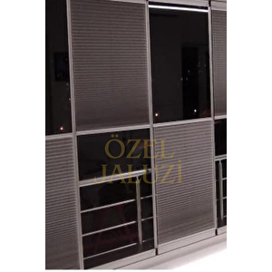 Gri Cam Balkon Ve Ofis Plisse Perde(plain004) 90x100 cm