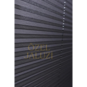 Antrasit Cam Balkon Ve Ofis Plisse Perde(plain007) 60x100 cm