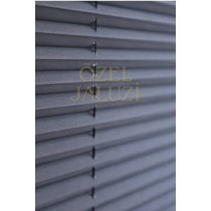Antrasit Cam Balkon Ve Ofis Plisse Perde(plain007) 30x100 cm