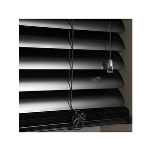 Siyah 25 Mm Metal  Jaluzi 140x220 cm