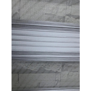 Gri Beyaz Geçişli Bambu Geniş Plise  Zebra  Rz-66003 140x200