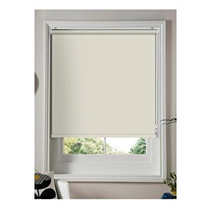 Krem Mat Stor Perde Etek Dilimsiz Güneşlik Perde Güneşlik Stor Perde 70x180 cm