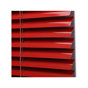 Kırmızı 25 Mm Metal  Jaluzi 190x180 cm