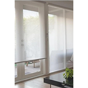 Beyaz Sun Screen Stor Perde 1. Kalite Sun Screen Perde 230x240 cm