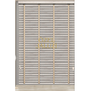Krem 50 Mm Ahşap  Jaluzi 80x150 cm