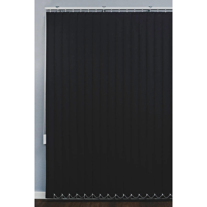 Siyah Blackout Dikey Perde  Döndürülebilen Tam Açık Ya Da Tam Kapalı   Kumaş Dikey 130x260 cm