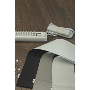 Siyah Blackout Dikey Perde  Döndürülebilen Tam Açık Ya Da Tam Kapalı   Kumaş Dikey 130x260 cm