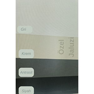 Gri Screen Kumaş Dikey Perde  Döndürülebilen Tam Açık Ya Da Tam Kapalı  Screen Kumaş Dikey 150x220 cm