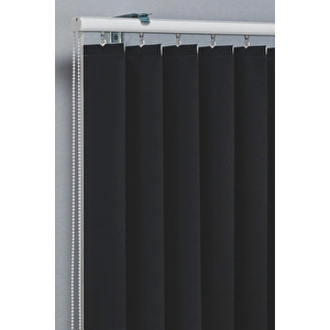 Siyah Blackout Dikey Perde  Döndürülebilen Tam Açık Ya Da Tam Kapalı   Kumaş Dikey 290x230 cm