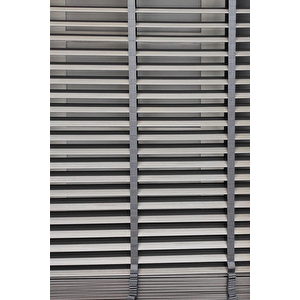 Gri 50 Mm Ahşap Görünümlü Jaluzi 80x260 cm