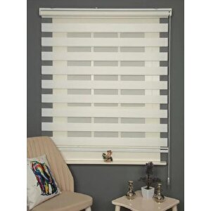 Ithal Beyaz Düz Zebra Stor Perde 90x260 cm