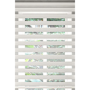 Ekru Dar Piliseli Zebra Perde 80x220 cm
