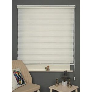 Ithal Beyaz Düz Zebra Stor Perde 110x200 cm