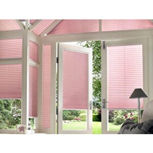 Pembe Cam Balkon Ve Ofis Plise Perde(plain 15) 130x200 cm