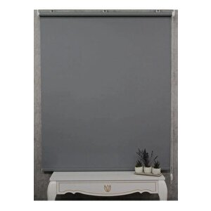 Antrasit Mat Stor Perde Etek Dilimsiz Güneşlik Perde Güneşlik Stor Perde 130x200 cm