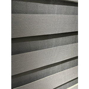 Ithal Antrasit Düz Zebra Stor Perde 190x250 cm