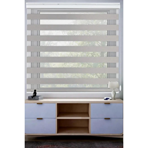 Gri Dar Piliseli Zebra Perde 70x200 cm