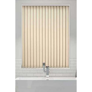 Krem Pvc Dikey Perde  Döndürülebilen Tam Açık Ya Da Tam Kapalı  Pvc Dikey 130x160 cm