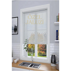 Beyaz 25 Mm Metal  Jaluzi 110x240 cm