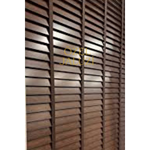 Kahverengi̇ 50 Mm Ahşap  Jaluzi 130x150 cm