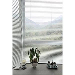 Beyaz 25 Mm Metal  Jaluzi 110x230 cm