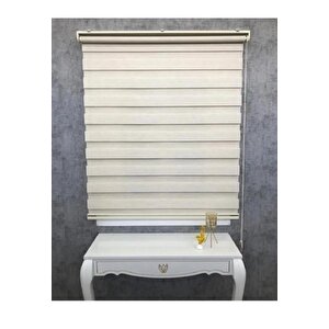 Ithal Krem Düz Zebra Stor Perde 210x200 cm