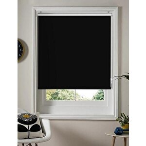 Siyah Mat Stor Perde Etek Dilimsiz Güneşlik Perde Güneşlik Stor Perde 110x260 cm