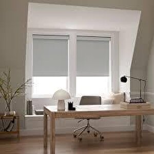 Gri Blackout (karartma) Stor Perde 230x200 cm