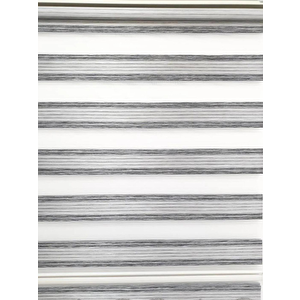 Bambu Geniş Pliseli Renk Geçişli Bambu-gri Zebra Rz-66005 190x220 cm