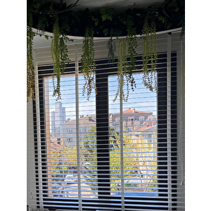 Beyaz 50 Mm Ahşap Görünümlü Jaluzi 200x180 cm