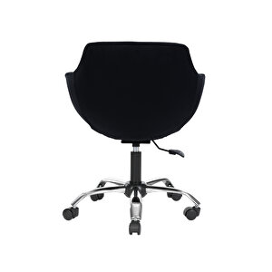 Krom Metal Ayaklı Ofis Çocuk Odası Çalışma Sandalyesi (ayarlanilabi̇li̇r) Monoko