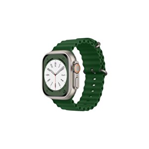 Apple Watch 38mm / 40mm / 41mm Uyumlu Akıllı Saat Kordonu Yeşil