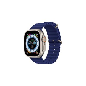 Apple Watch 38mm / 40mm / 41mm Uyumlu Akıllı Saat Kordonu Lacivert