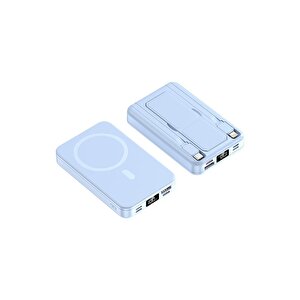 10.000 Mah Manyetik Powerbank Mavi Pb-47