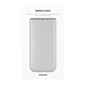 Samsung 45w Super Fast Charging 3 Type-c Çıkışlı 20000mah Led Göstergeli Pd3.0 Powerbank P4520x