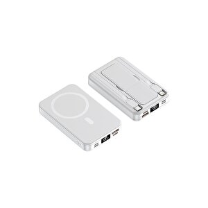 10.000 Mah Manyetik Powerbank Beyaz Pb-47