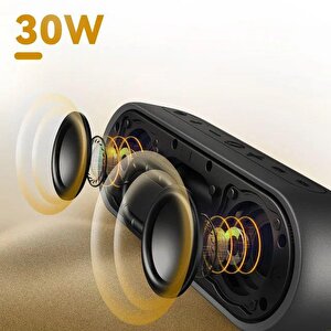 Tribit Xsound Plus 2 30w 24 Saat Oynatma Süresi Ipx7 Su Geçirmez Taşınabilir Bluetooth Hoparlör Siyah