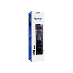 100w Çift Mikrofonlu Ve Kumandalı Parti Boy Bluetooth Hoparlör Bts-94