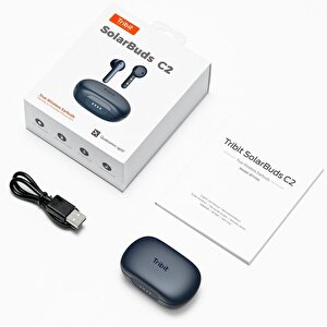 Tribit Solarbuds C2 4 Mikrofon Cvc 8.0 Çağrı Gürültüsü Engelleme 32 Saat Çalma Süresi 5.2 Kablosuz Bluetooth Kulak İçi Kulaklık Ko