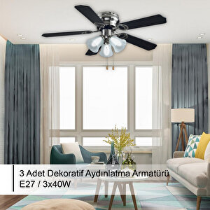Rbt425 Blk Avizeli Tavan Vantilatörü