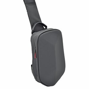 Ccs Tek Omuz Askılı Sırt Ve Göğüs Çantası Usb Çıkışlı Siyah U