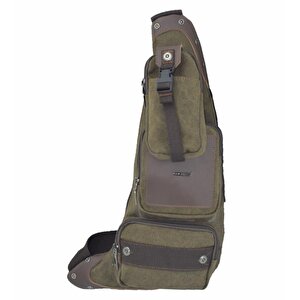 Ccs Kanvas Kumaş Sırt Çantası Body Bag Kahve U