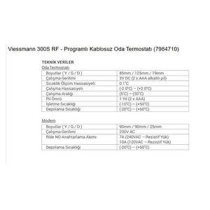 300s Rf Kablosuz Programlı Tpı Oda Termostatı