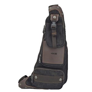 Ccs Kanvas Kumaş Sırt Çantası Body Bag Siyah U