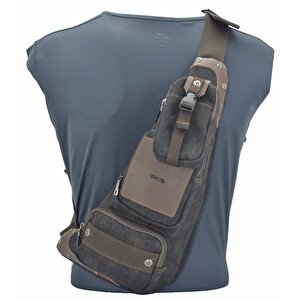 Ccs Kanvas Kumaş Sırt Çantası Body Bag Siyah U