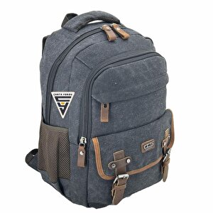 Ççs London 51567 Kanvas Laptop Bölmeli Sırt Çantası Siyah U