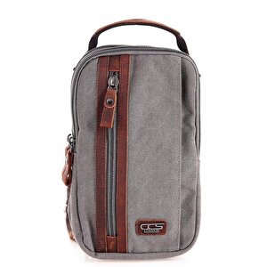 Ççs London 31468 Kanvas Çapraz Çanta Gri U
