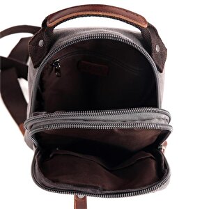 Ççs London 31468 Kanvas Çapraz Çanta Gri U