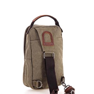 Ççs London 31468 Kanvas Çapraz Çanta Yeşil