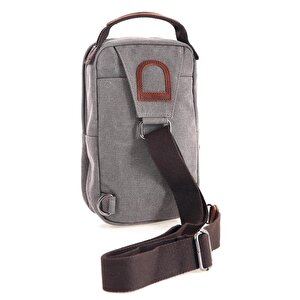 Ççs London 31468 Kanvas Çapraz Çanta Gri